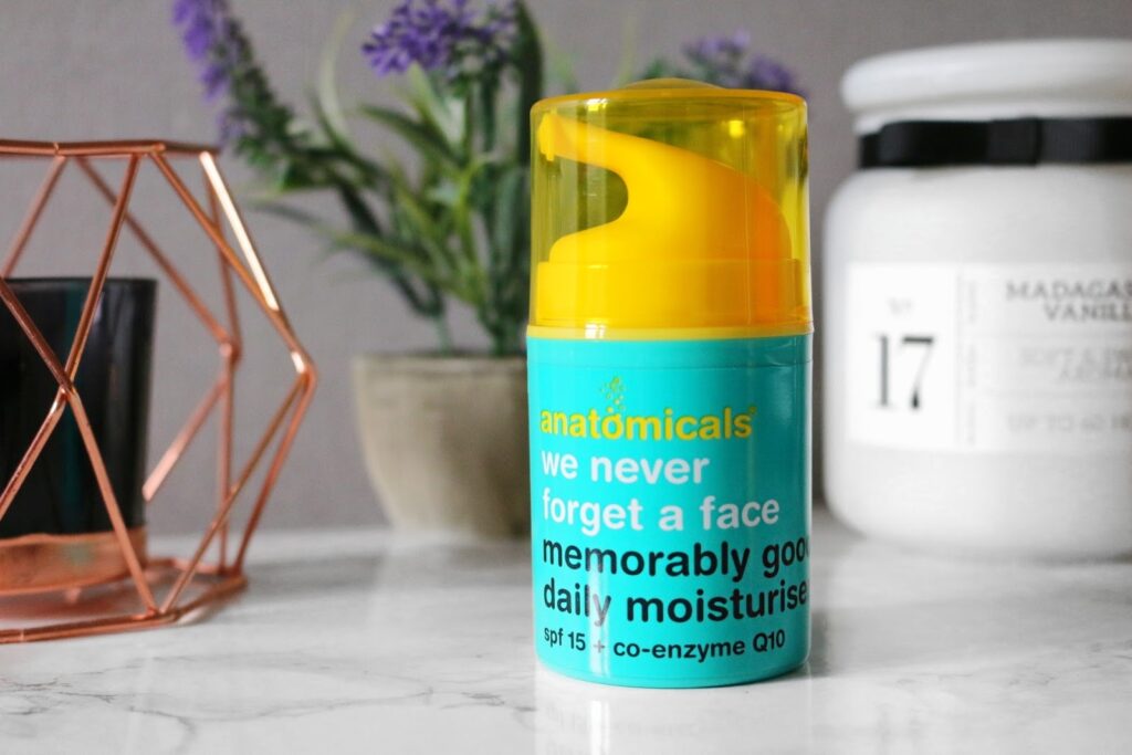 Anatomicals Skincare Products Review - Close up of a moisturiser from Anatomicals