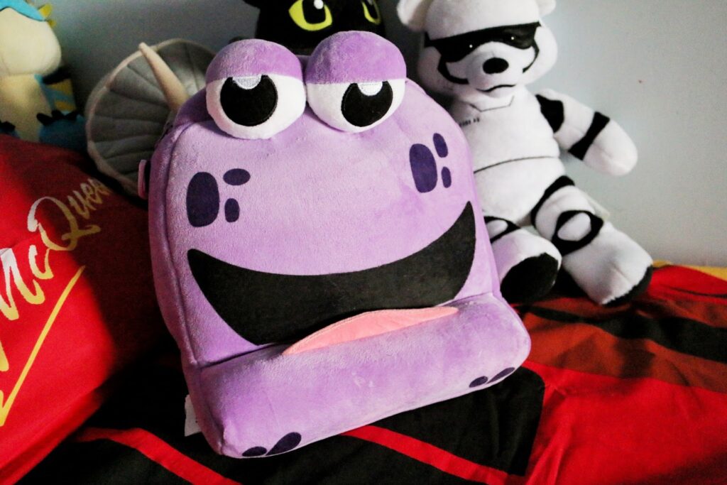 Close up photo of purple Cosy Holder 