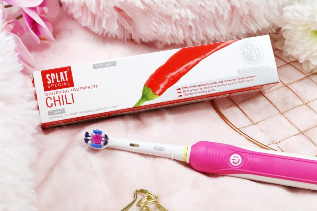Photo taken by Ofaglasgowgirl of SPLAT Toothpaste box for the "Chili" Toothpaste