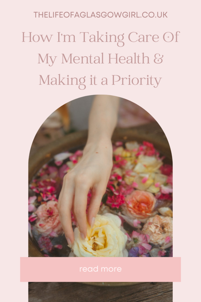 How I'm Taking Care Of My Mental Health pinterest image