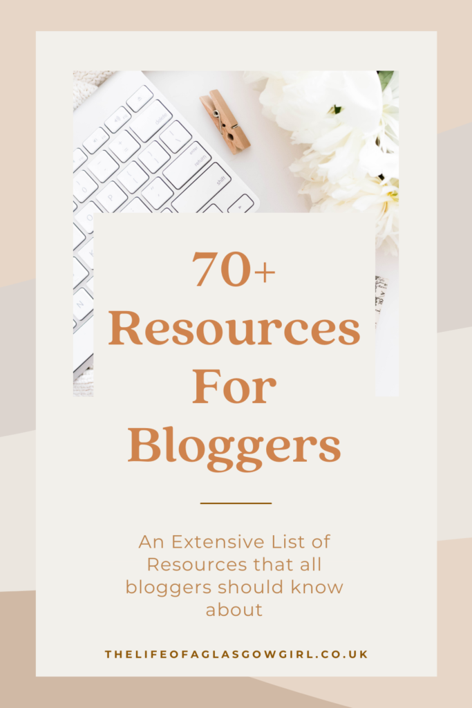 An Extensive List of Resources For Bloggers Pinterest Image