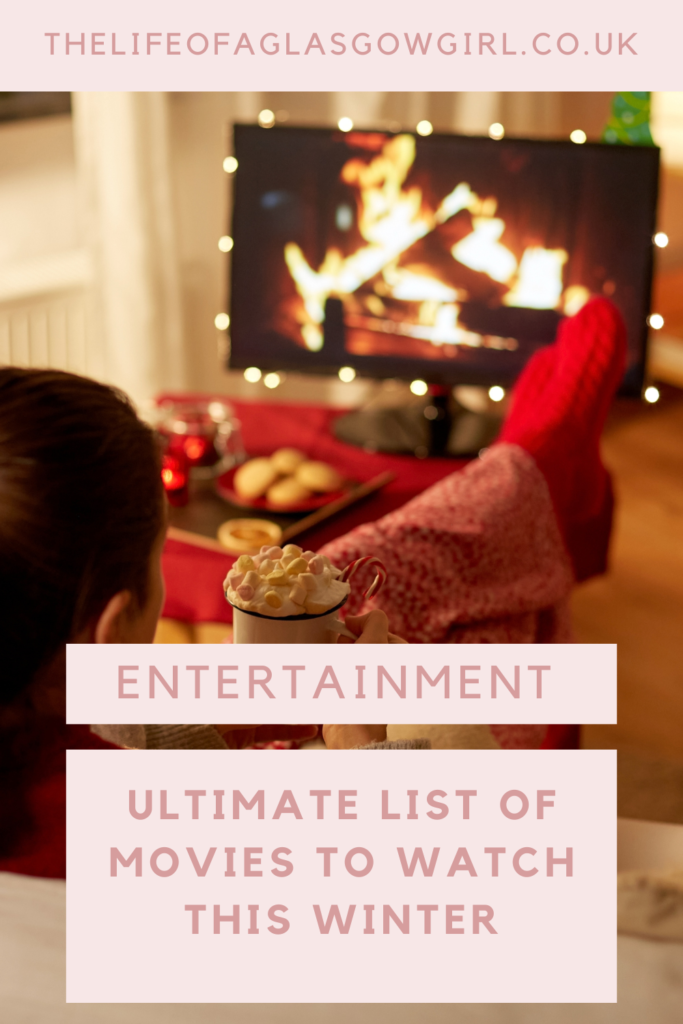 Ultimate List of Movies to Watch this Winter Pinterest Graphic