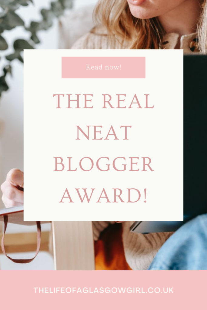 The Real Neat Blogger Award! | My Answers Pinterest Graphic