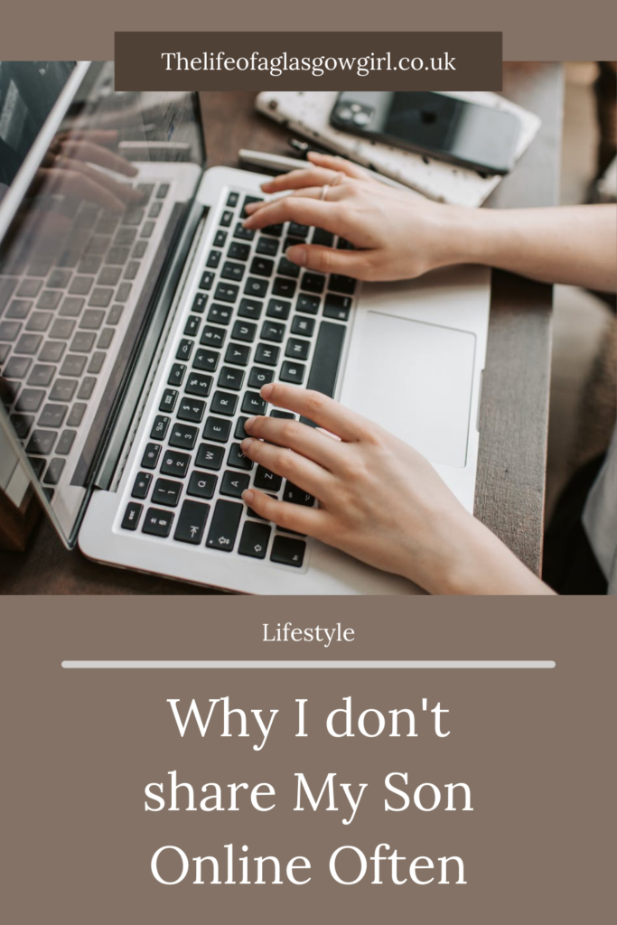 Dangers of Posting Children Online | Why I don't share My Son Online Pinterest Graphic