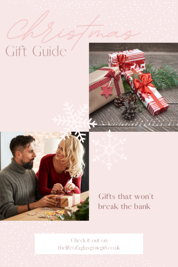 Gift Guide | Gifts That Won't Break the Bank Pinterest graphic