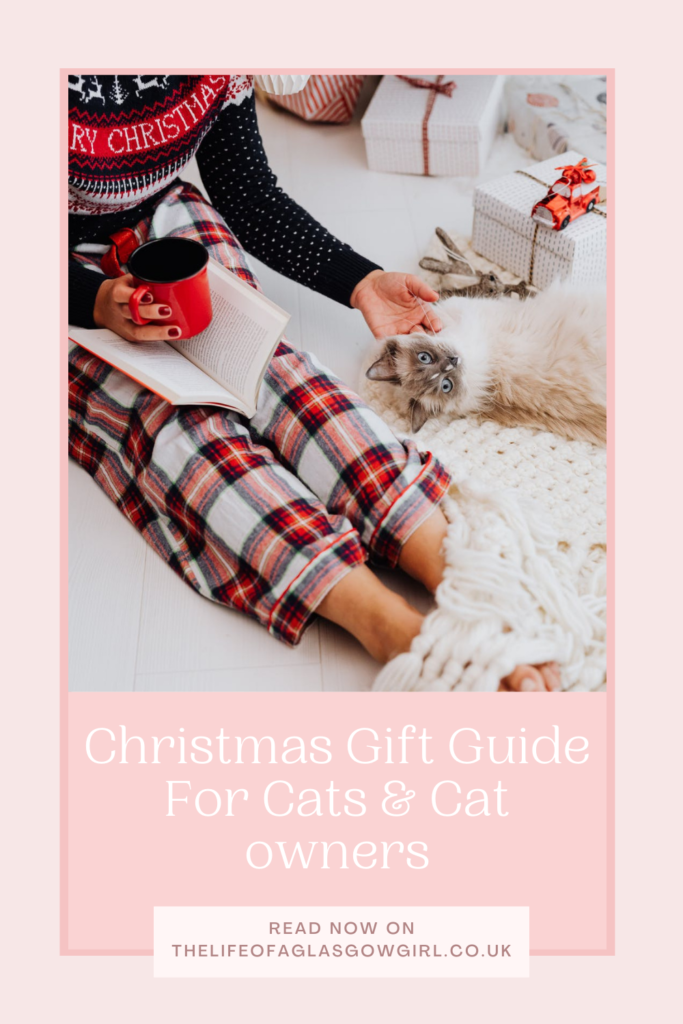 Christmas Gift Guide for Cats and Cat owners Pinterest Graphic