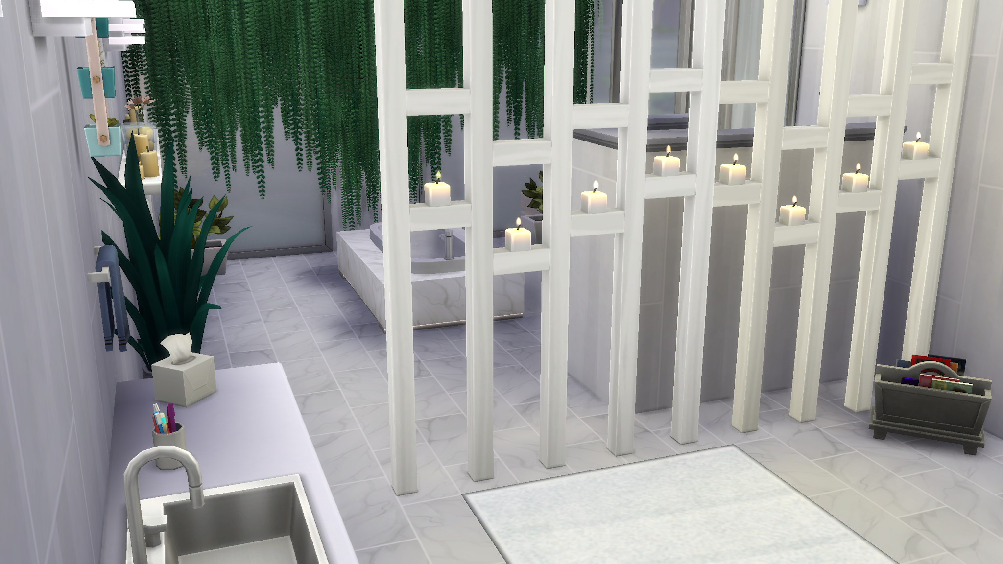 My Dream Bathroom - Creating my dream bathroom in the sims 4 Screenshot from sims 4 game of a bathroom