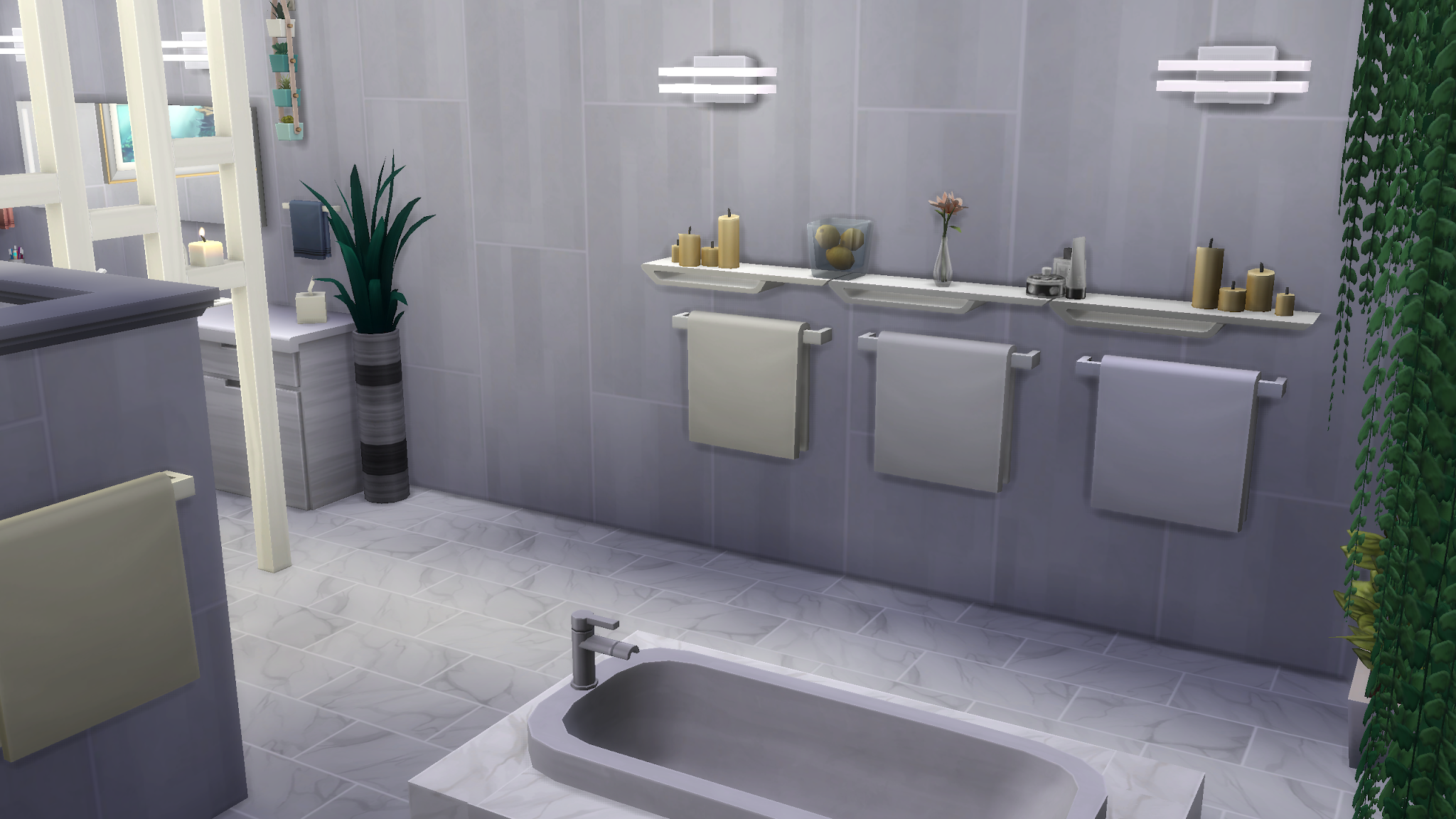 My Dream Bathroom - Creating my dream bathroom in the sims 4 Screenshot of sims 4 bathroom renovation