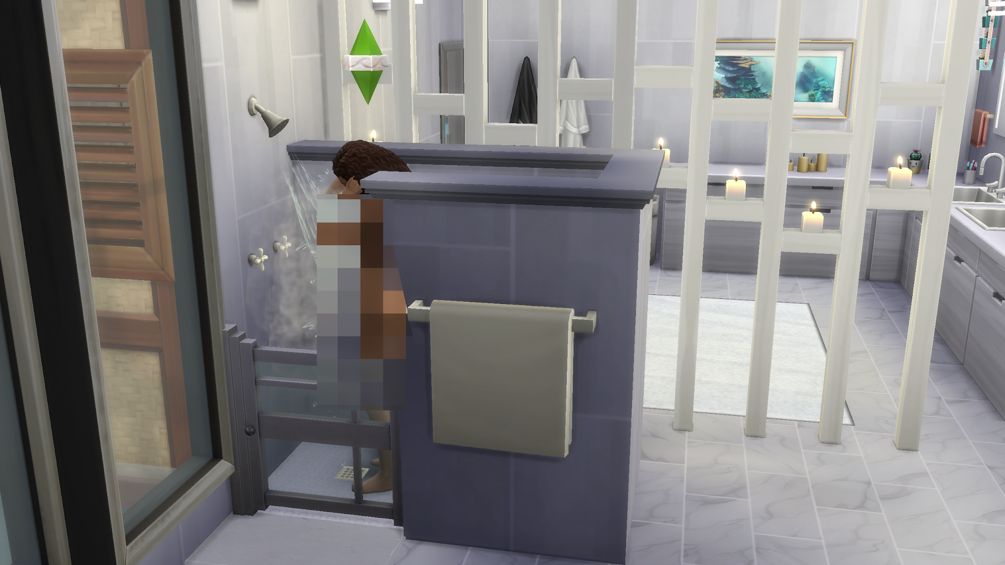 My Dream Bathroom - Creating my dream bathroom in the sims 4 Screenshot of sims 4 bathroom renovation