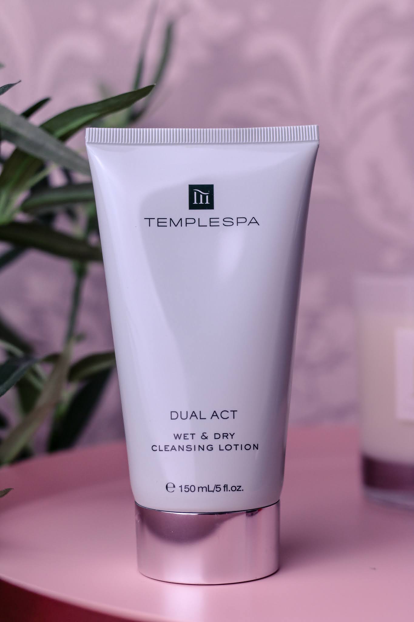 Temple Spa Dual Act Cleanser Close up photo of the Temple Spa Dual Act Cleanser
