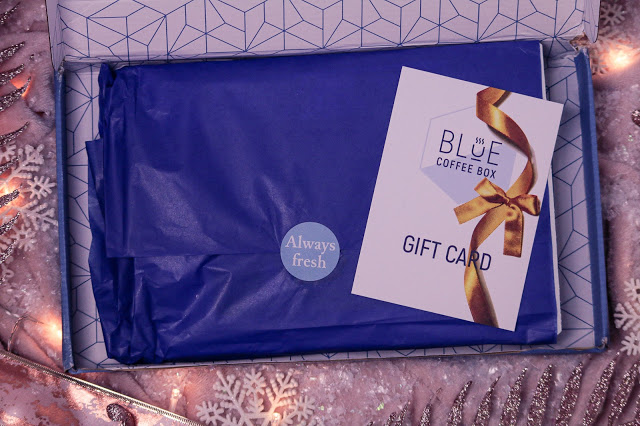 Gifts For Her recommendation - Flat lay of the Blue Coffee Box