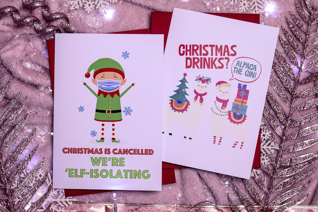 Flat lay of two cards from Love Layla