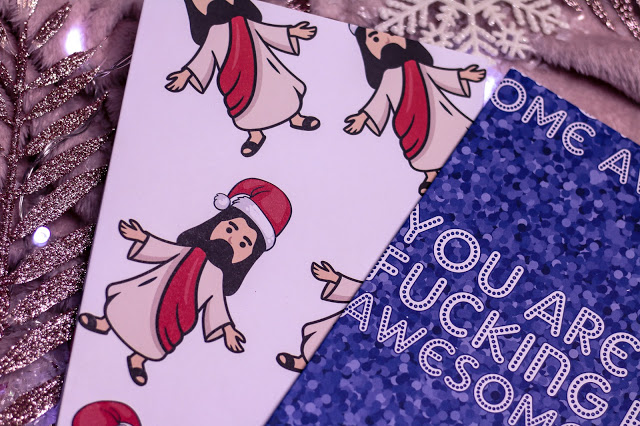 Flat lay of some wrapping paper from Love Layla