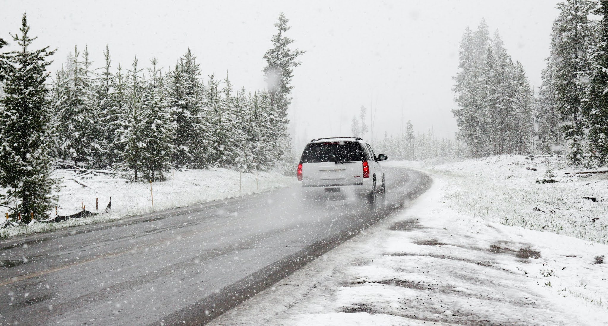 Stock photo of a car in winter from Pexels by Chris Peeters