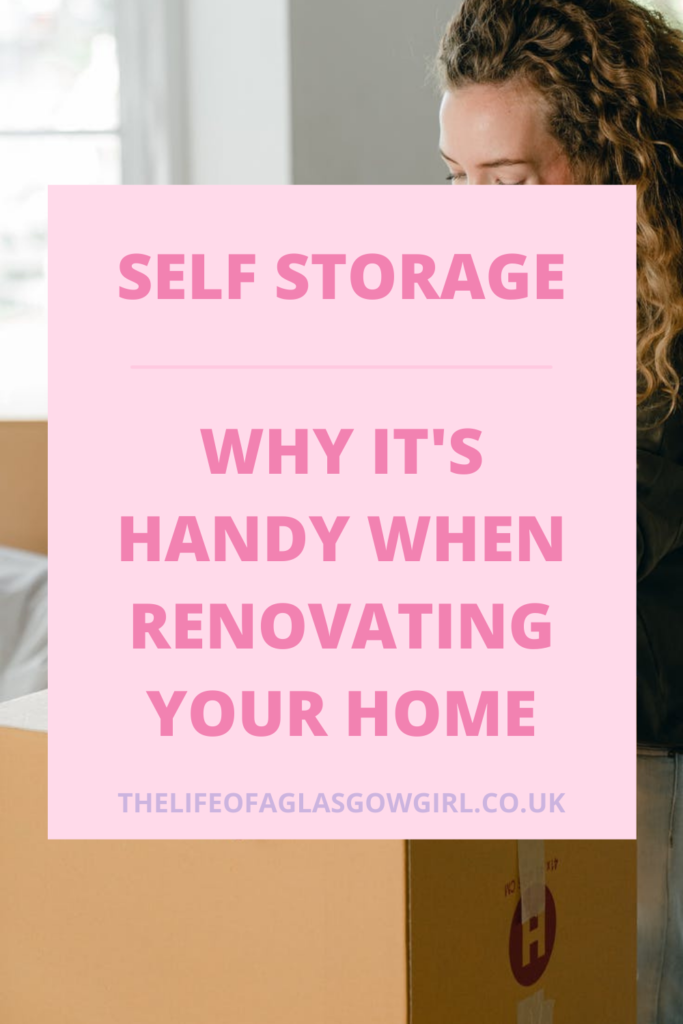 Self Storage when renovating