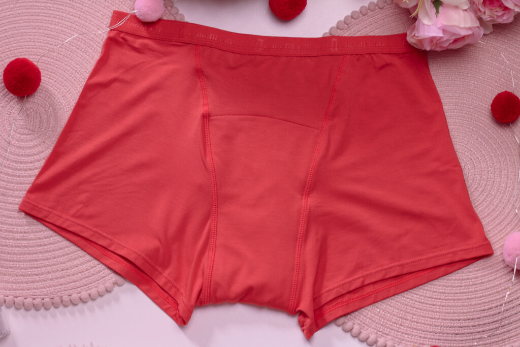 Birds eye photo of Morocco classic boyshort Modibodi period and leak proof underwear