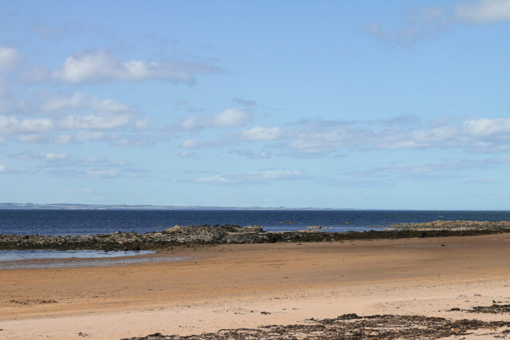 Wild Camping at Yellowcraigs beach in Scotland