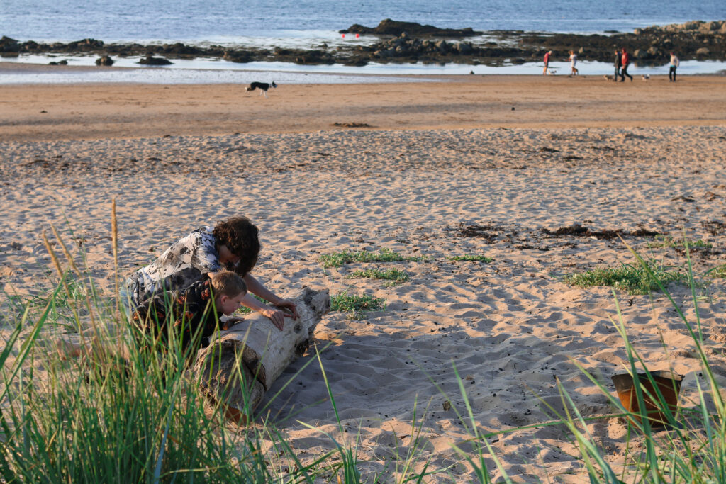 Wild Camping at Yellowcraigs beach in Scotland