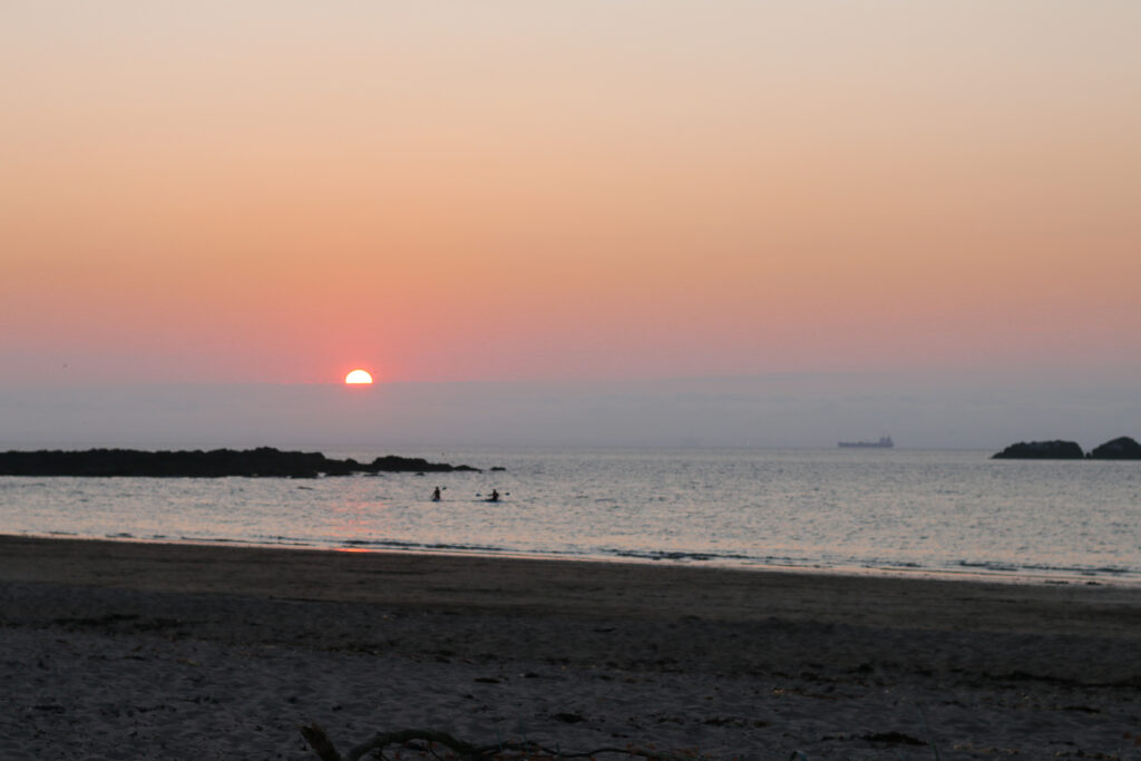 Wild Camping at Yellowcraigs beach in Scotland