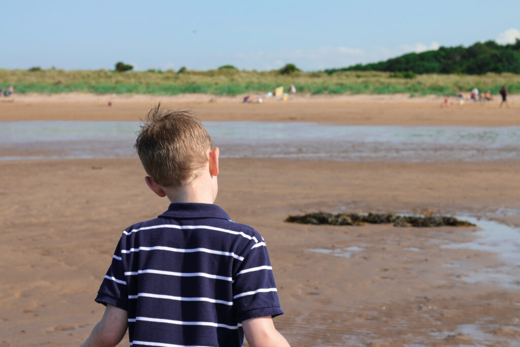 Wild Camping at Yellowcraigs beach in Scotland