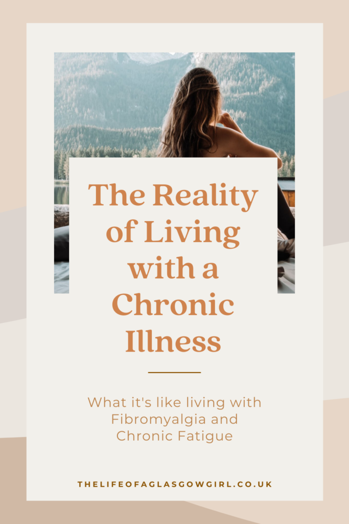 The reality of living with a chronic illness pinterest image