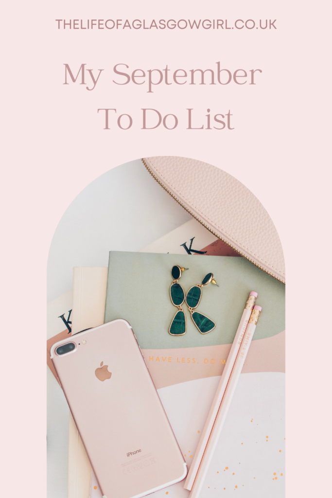 September To Do List Pinterest Graphic