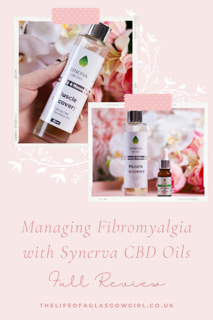 Managing Fibromyalgia with Synerva CBD Oils Pinterest Graphic
