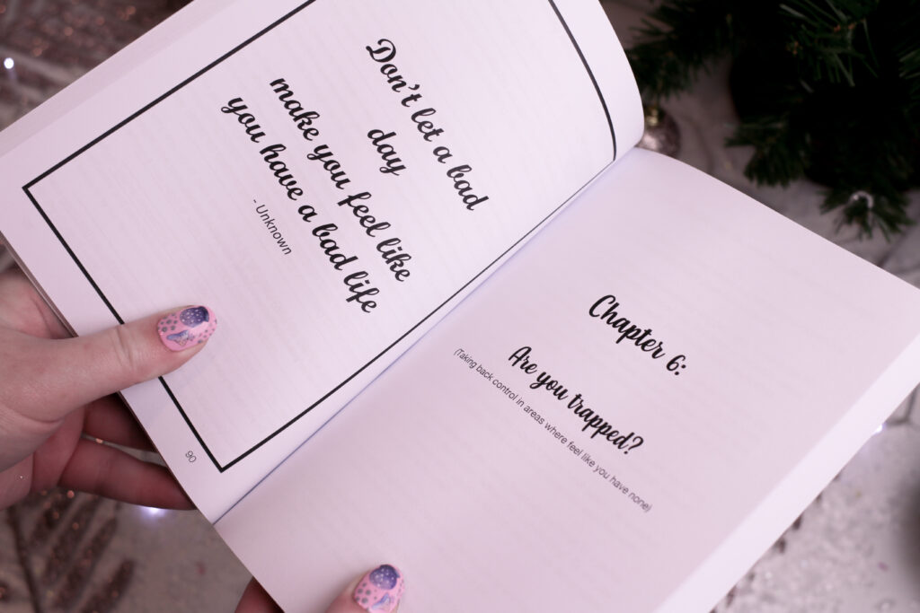 Close up photo of a page from No Longer Last on the List book