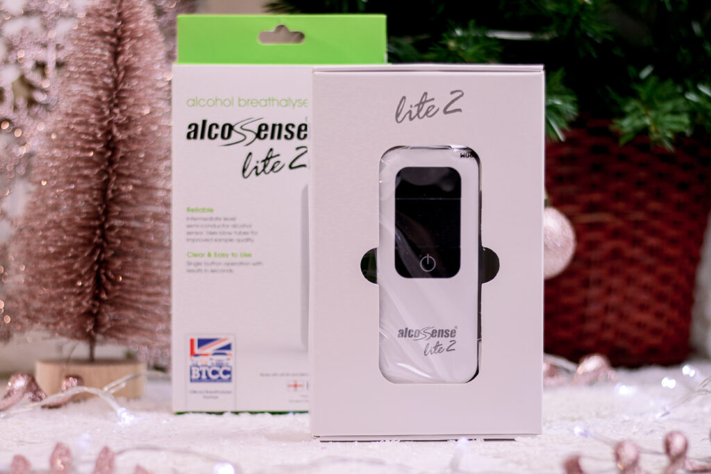 Close up of the AlcoSense™ Lite 2 in it's packaging