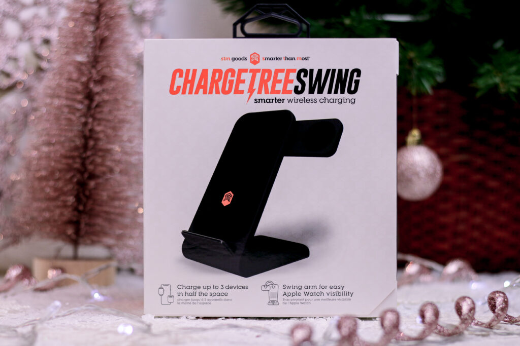 Close up of the ChargeTree Swing packaging