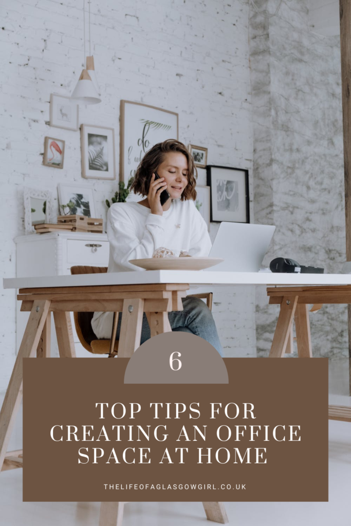 6 Top Tips for Creating an Office Space at Home Pinterest Image