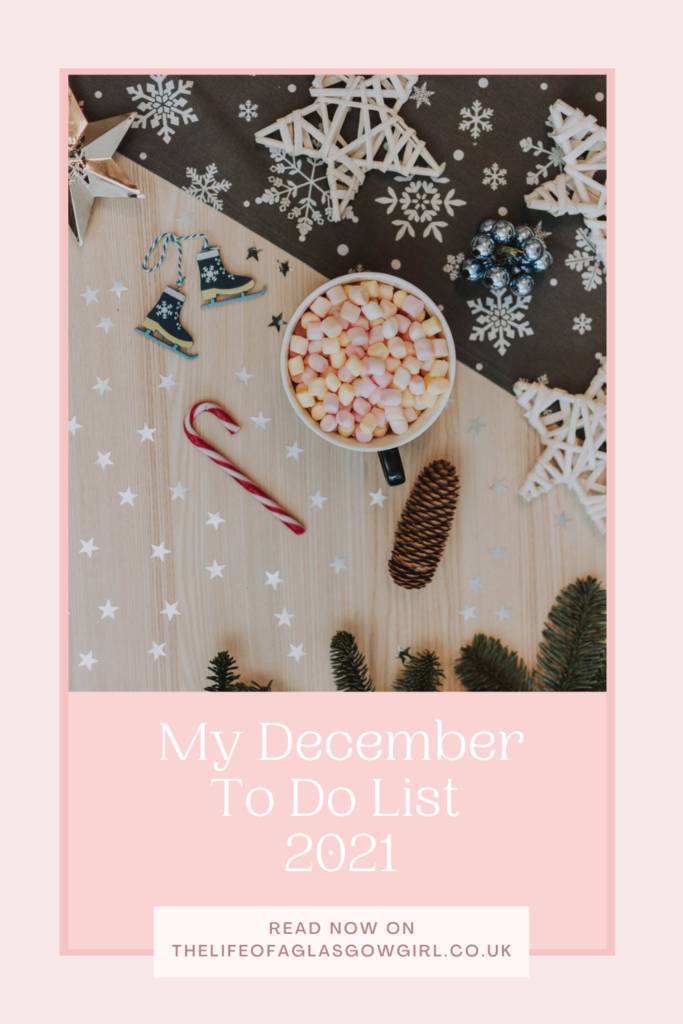 My December To Do List | 2021 Pinterest Graphic