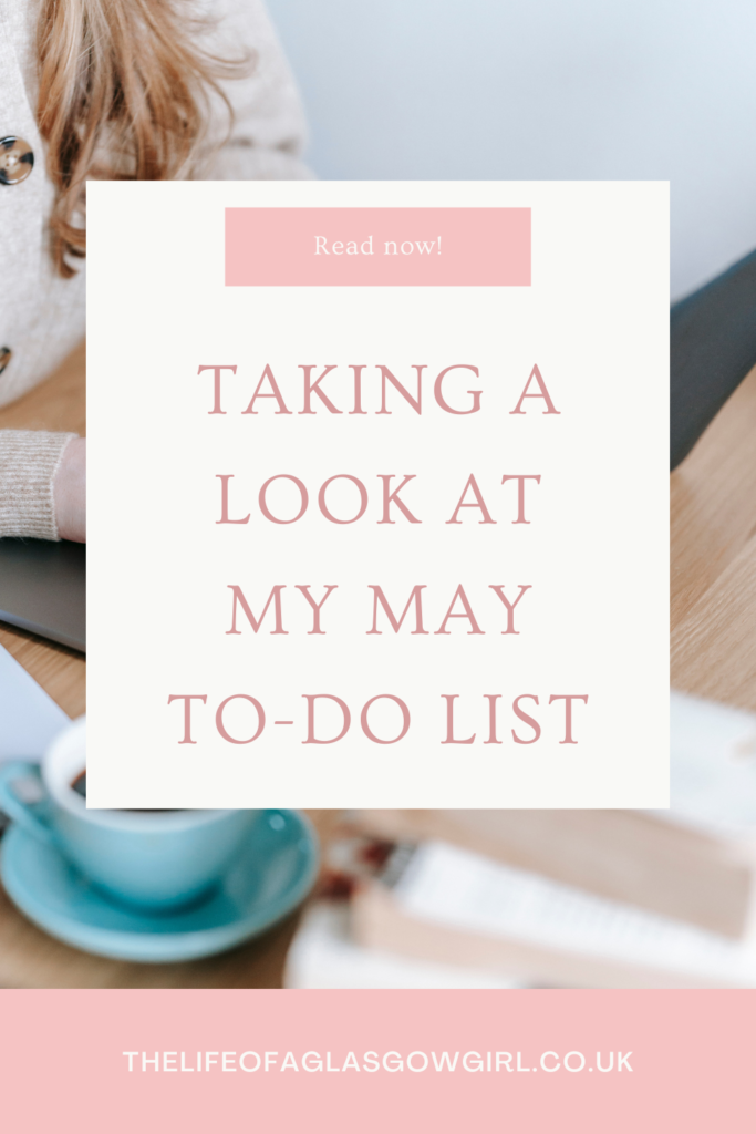 Taking a Look at My May To-Do List | 2022 Pinterest Graphic