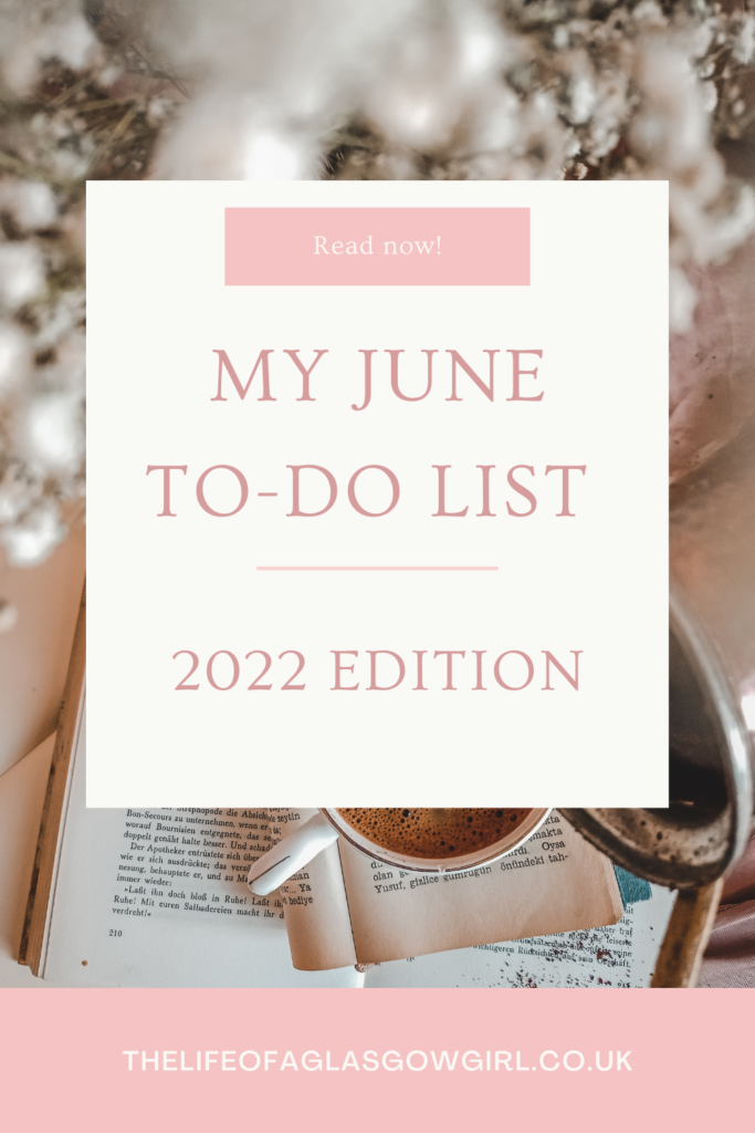 My June To-Do List | 2022 Edition Pinterest Graphic