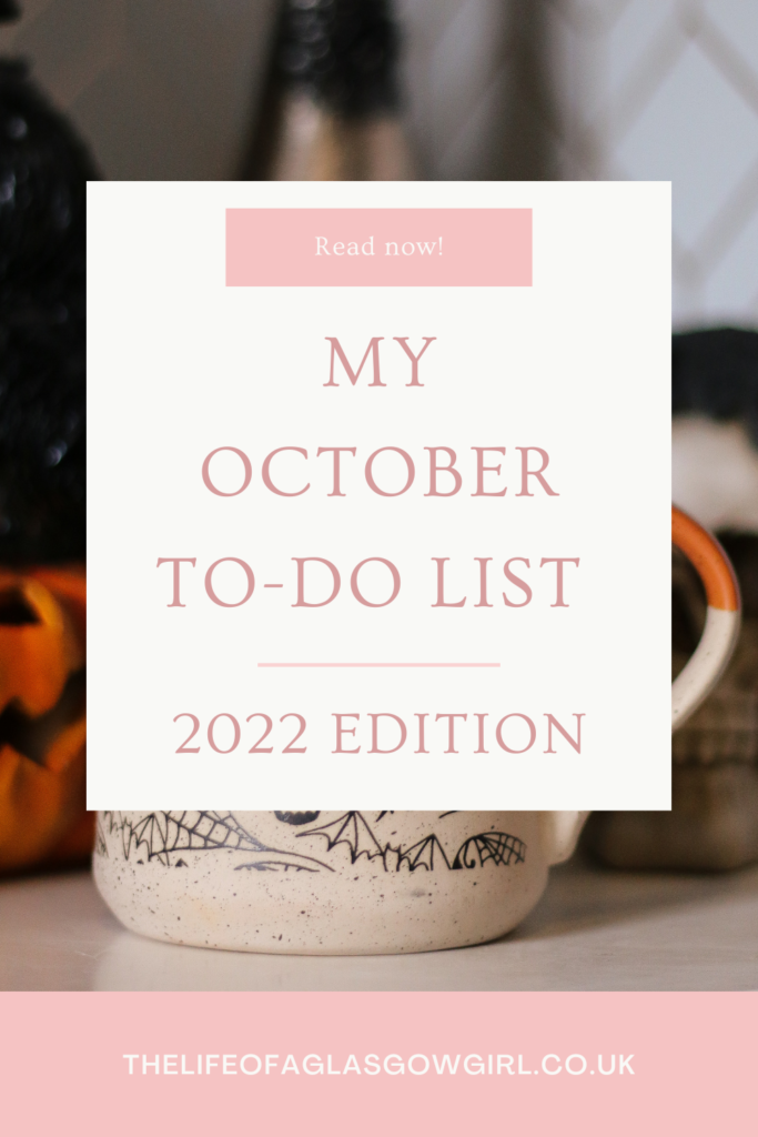Taking a Look at My October To-Do List Pinterest Graphic