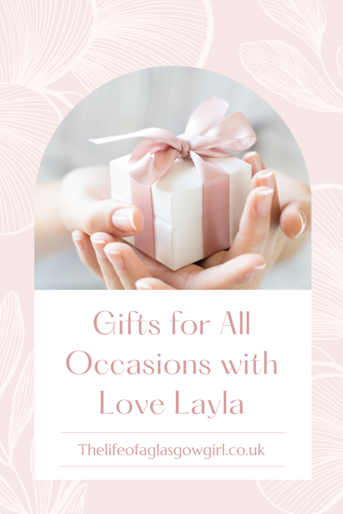 Gifts for All Occasions with Love Layla Pinterest Graphic