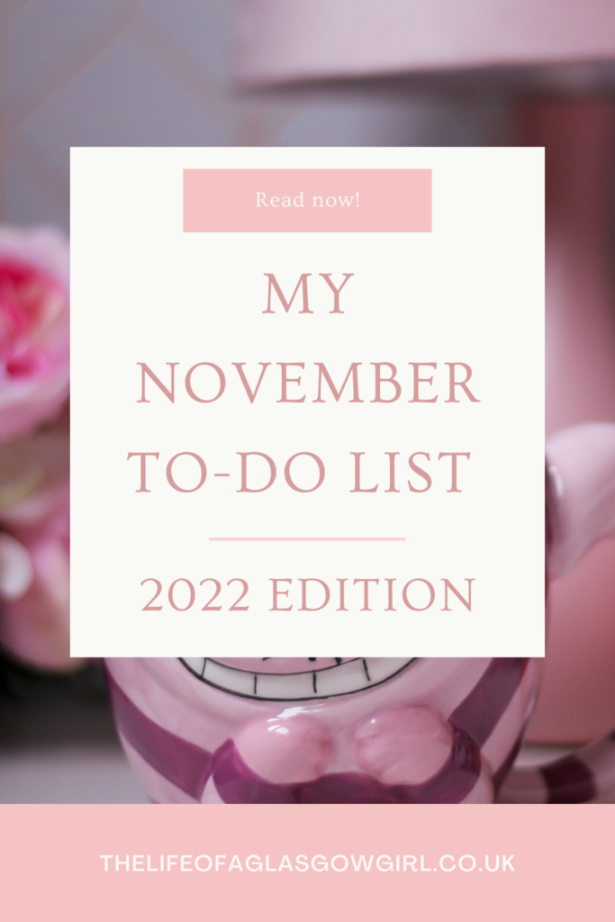 Taking a Look at My November To-Do List | 2022 Edition Pinterest Graphic
