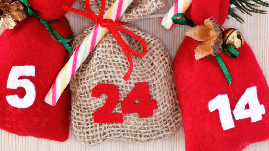 Stock photo from Canva by AntiMartina from Getty Images Signature of advent calendar with little bags