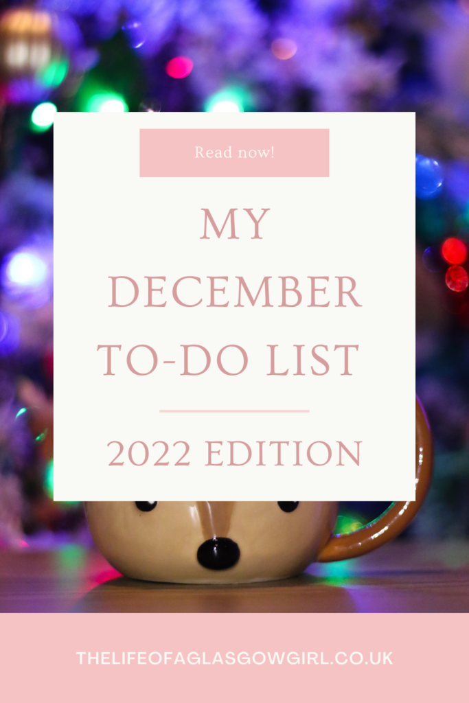 Taking a Look at My December To-Do List | 2022 Edition Pinterest Graphic