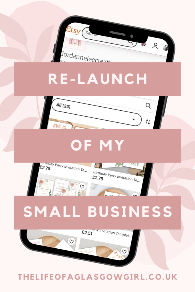 It's Time For My Small Business To Relaunch! Pinterest Graphic