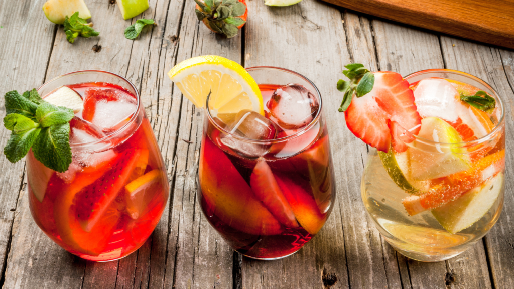 Stock photo from Canva by Rimma_Bondarenko at Getty Images Pro of three cocktail drinks