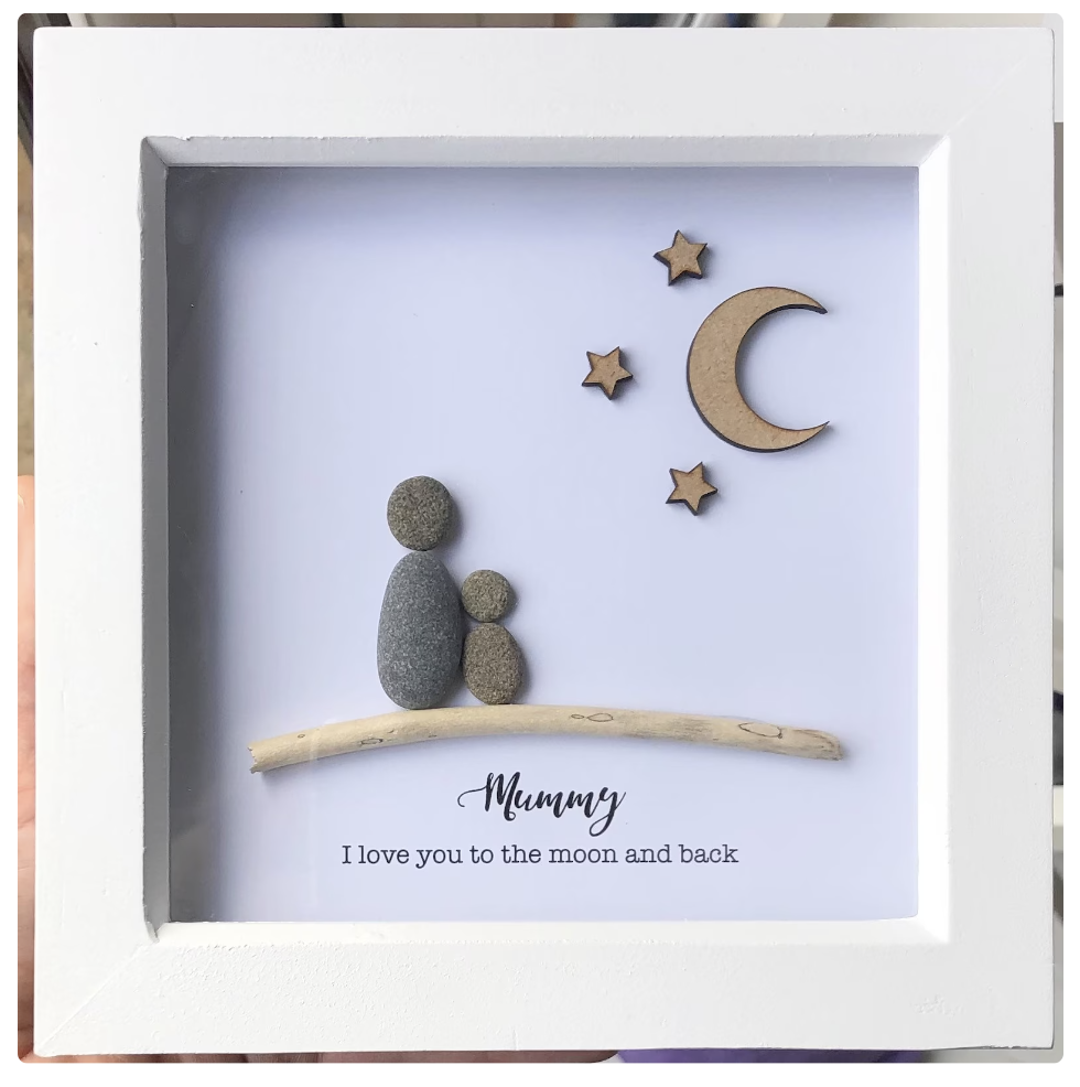 Photo of Personalised Mummy Pebble Frame by PolkaPebble on Etsy