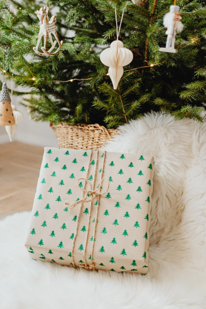 A stock photo of a Gift Box Under a Christmas Tree by Karolina Kaboompics from Pexels