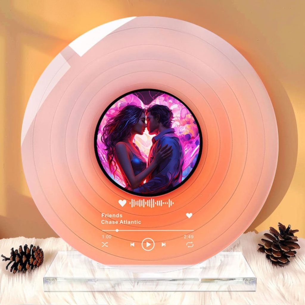 Photo of a Personalised Vinyl Record with Photo by PaddingPaws on Etsy