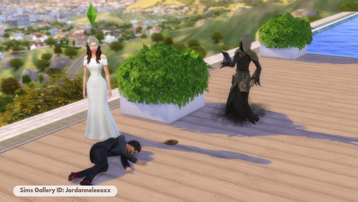 A screenshot by Ofaglasgowgirl of The Sims 4 Black Widow Challenge Game Play