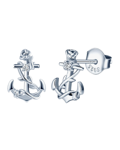 INFINIONLY Women's girl's anchor Necklace Pendant and Earrings Studs,