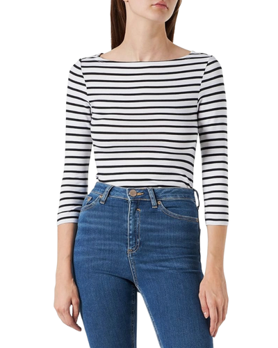 Amazon Essentials Women's Slim-Fit 3/4-Sleeve Boat-Neck T-Shirt