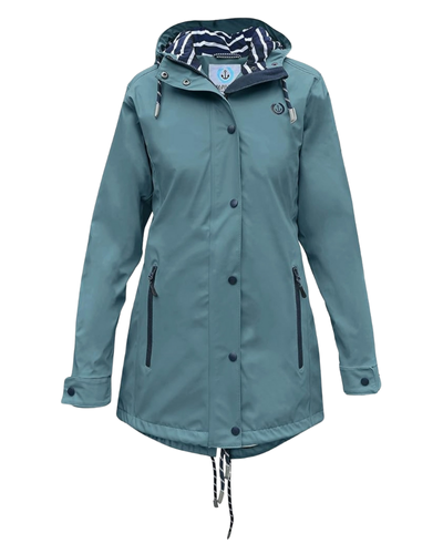 MADSea Women's Raincoat Friesennerz Bla/White Maritime Lining Petrol Blue