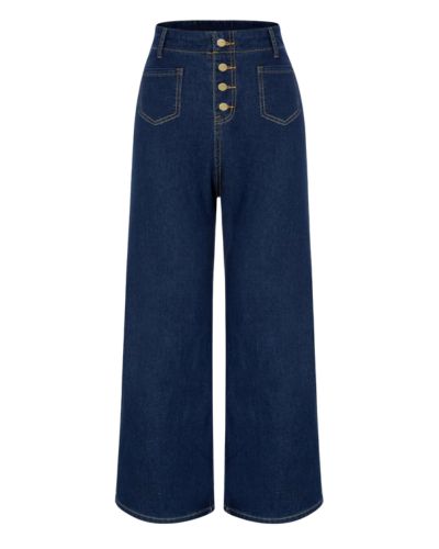 Belle Poque Women Wide Leg Jeans