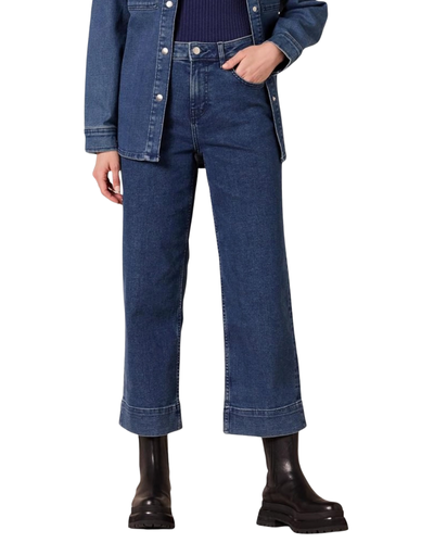 Amazon Essentials Women's High-Rise, Regular-fit, Ankle-Length, Wide-Leg Jeans